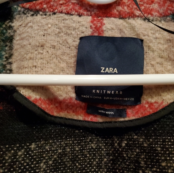 Awesome full length plaid Zara coat - Picture 2 of 4